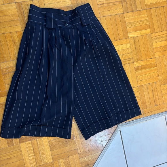 vintage Pants - Vintage 80s pinstripes culottes feels like wool * accepting offers